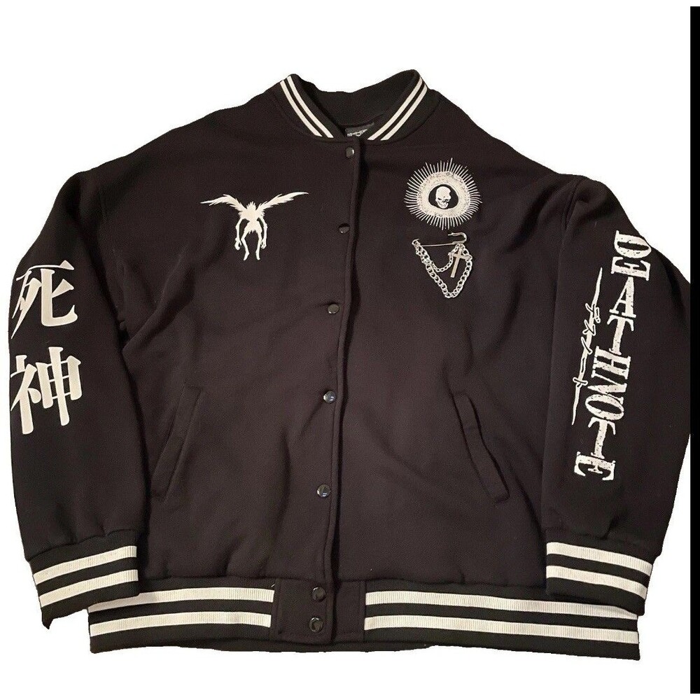 Death Note Ryuk Varsity Jacket XL Hot Topic Anime Manga Grunge Goth Mall Goth